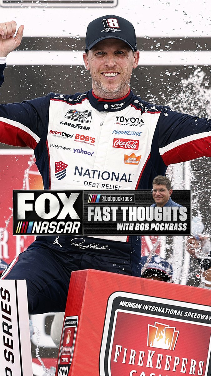"Is Denny Hamlin your championship favorite after worst-to-first in two consecutive weeks?" Fast Thoughts with Bob Pockrass after Michigan: