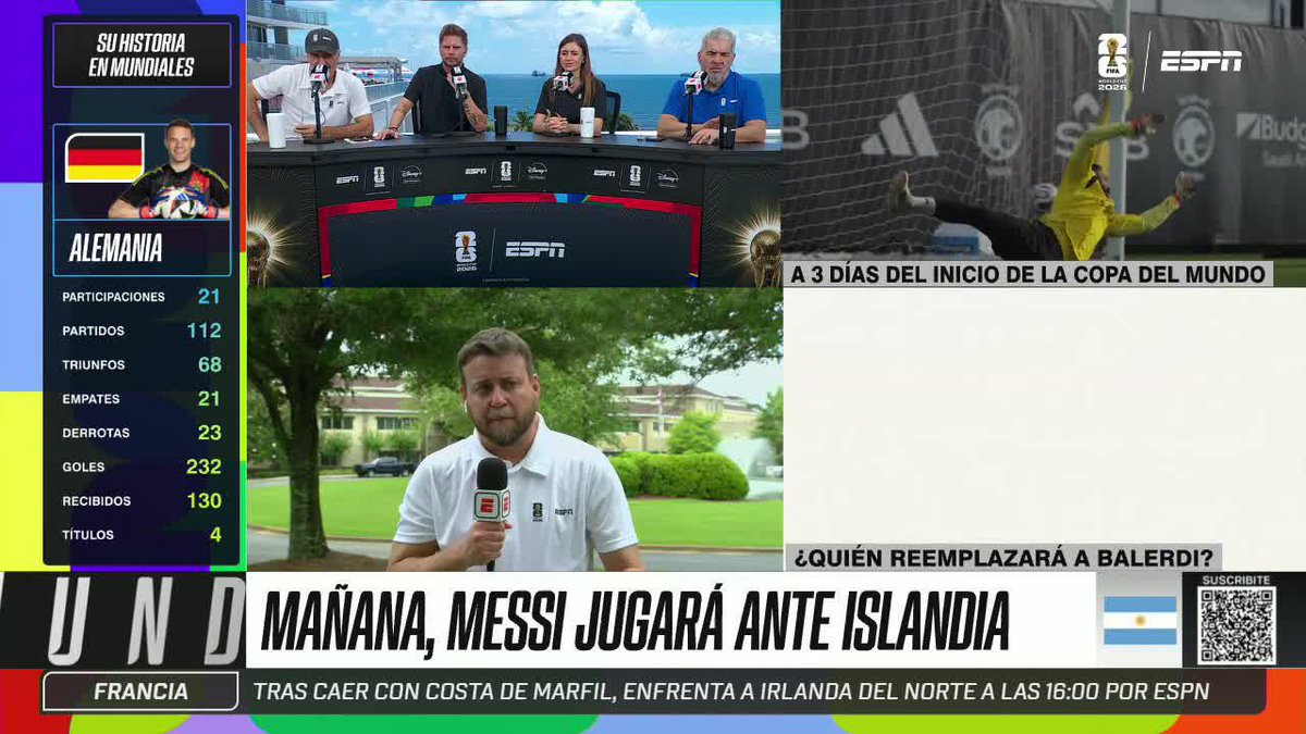 "MAÑANA JUEGA. RESTA RESOLVER SI VA DE ARRANQUE O AL BANCO" ℹ️ Leo Paradizo confirmó que Leo Messi sumará minutos en el amistoso ante Islandia ⚡ #ESPNMundial 📺 Mirá los mejores partidos de la #FIFAWorldCup por ESPN, en el Plan Premium de #DisneyPlus