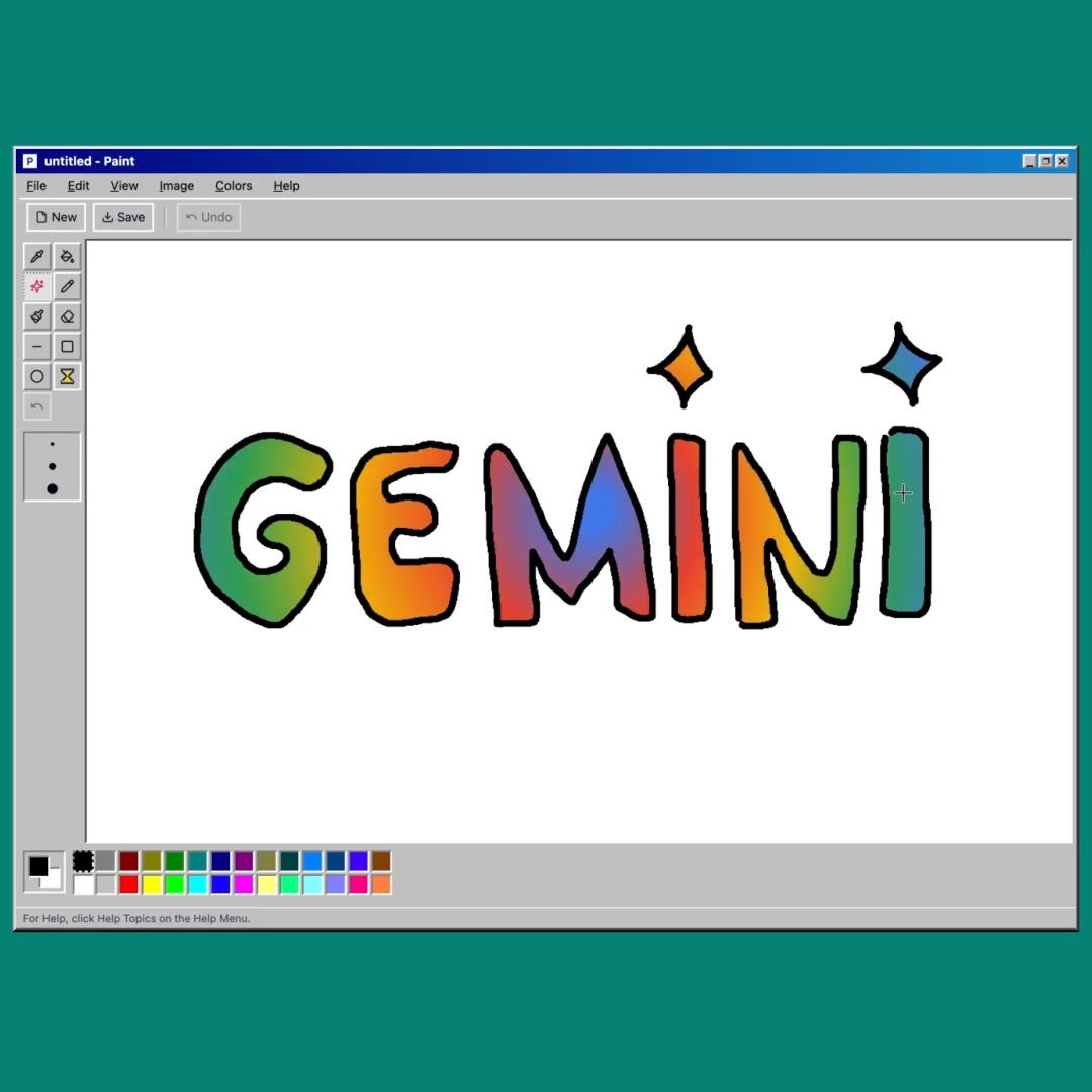 We asked Gemini 3.5 Flash to bring back the classic early-2000s PC drawing experience, and it delivered in one shot. What are you building first with Canvas?