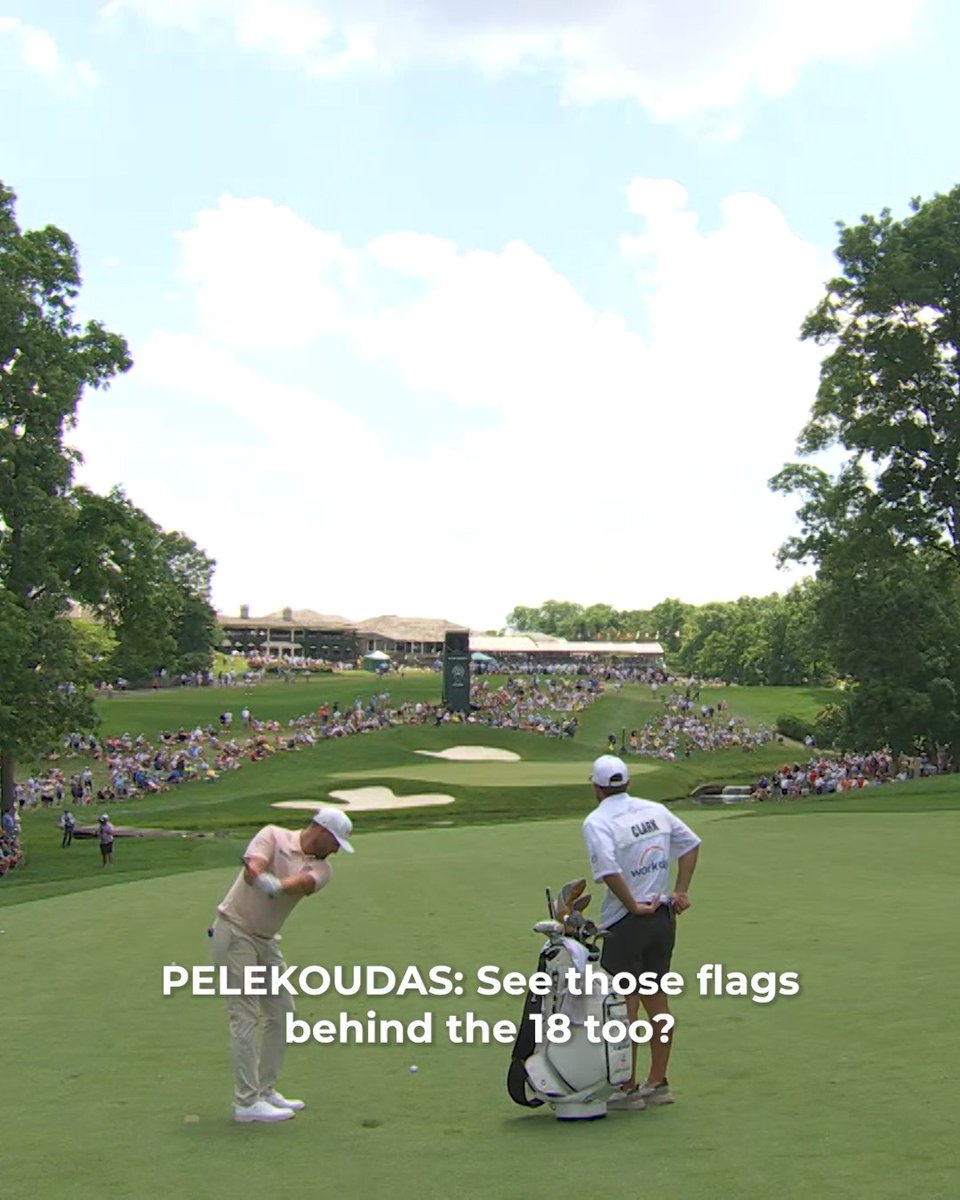 Discussion, process, execution 🤝 Wyndham Clark and his caddie made the better decision and went right at it at the Memorial Tournament. (Presented by Aon)