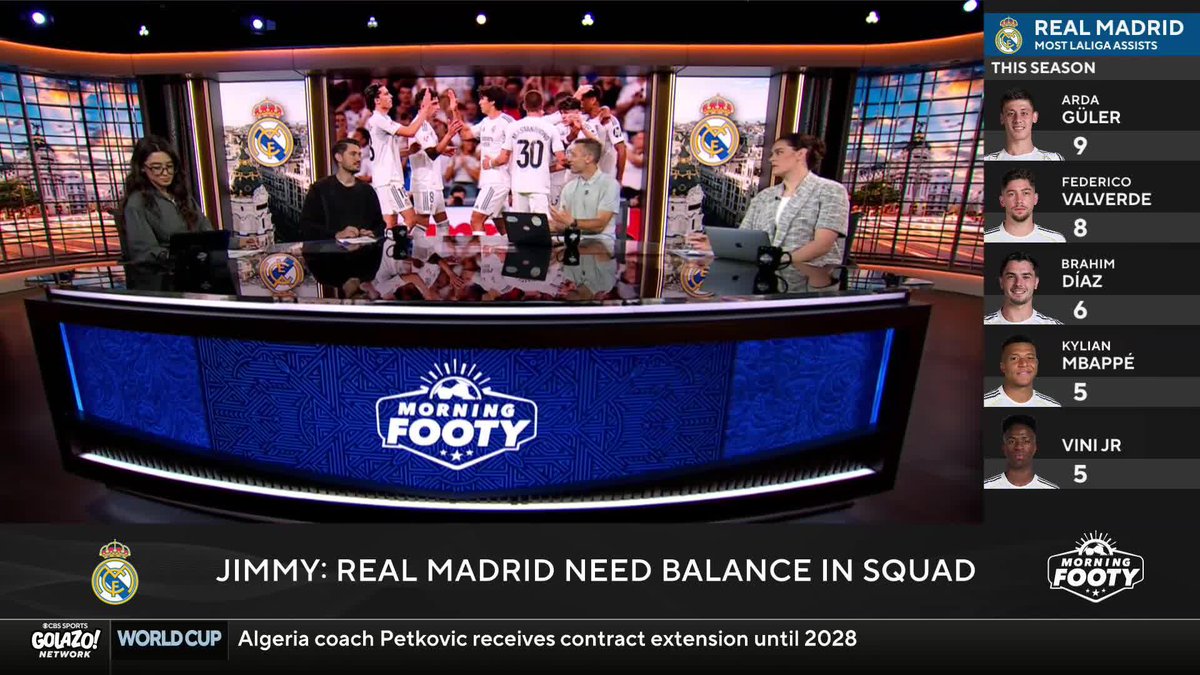 "They still need balance in their team... They miss a Toni Kroos, a Luka Modrić." Jimmy Conrad, Matteo Bonetti and Jen Beattie discuss the areas Real Madrid need to strengthen ⚽️