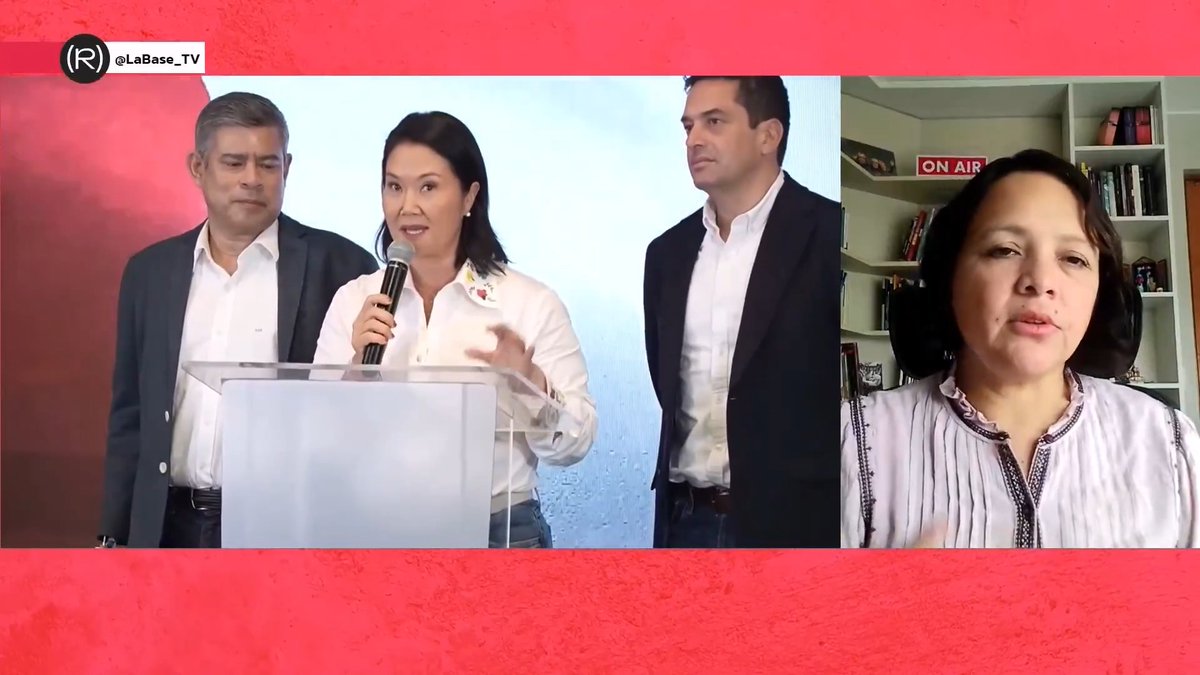 🇵🇪 "La candidata Fujimori ayer salió a decir que no confiaba en los resultados y que se venían largos porque sus personeros tenían orden de impugnar lo que sea" Anahi Durand Guevara, ex ministra de la Mujer de Perú, sobre la batalla electoral 👇🏽 📺 LA BASE |