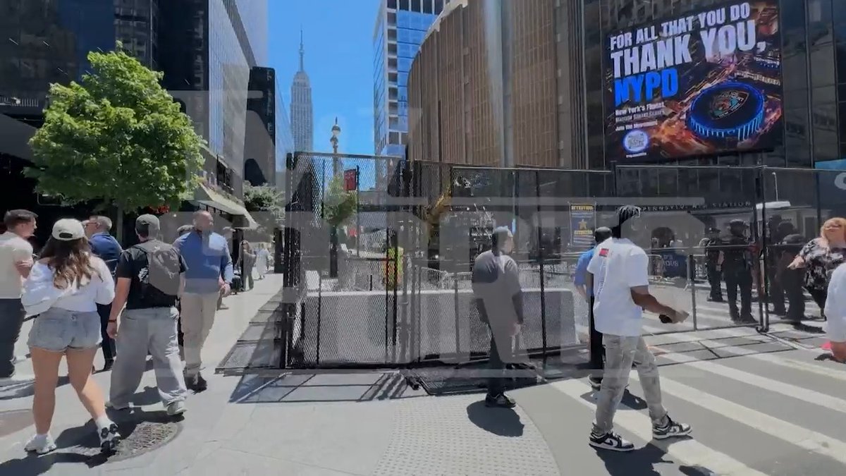 Madison Square Garden adds a barrier ahead of Trump's NBA finals attendance.