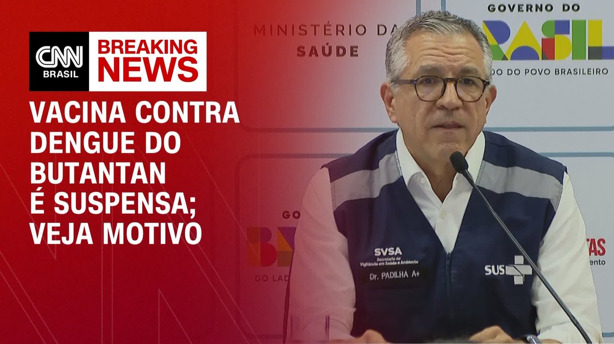 Saúde anuncia suspensão de vacinação contra a dengue; assista #BastidoresCNN