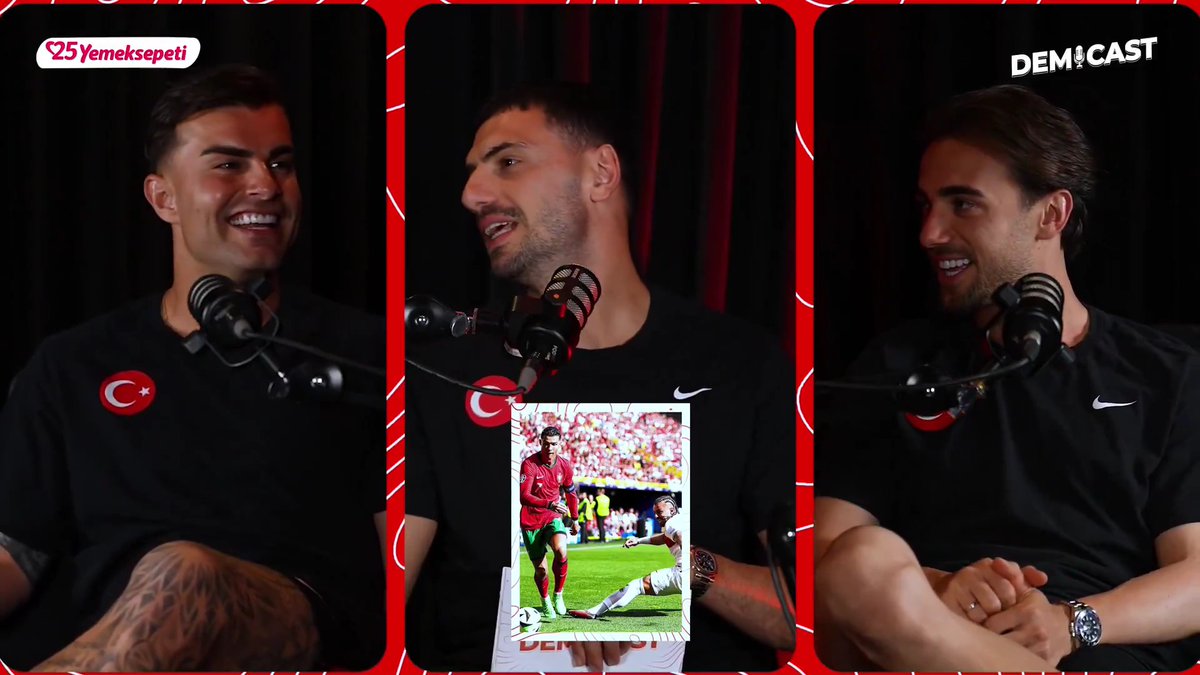 Abdülkerim Bardakcı: "Normal bir adam olsa, o çalımı atamaz bana. Ama baktım, Ronaldo… Dedim ki bu adam beni geçer yani. Çalımı Ronaldo'dan yedim, adamlar beni bunun için eleştirdi." Yunus Akgün: "Adam seni paylaştı abi." 😅 Abdülkerim Bardakcı: "Senin var mı lan Instagram'da Ronaldo ile fotoğrafın?"