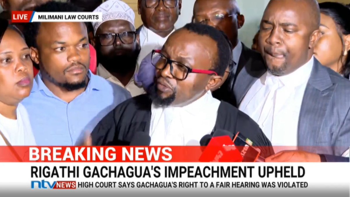 Lawyer Ndegwa Njiru: We shall not watch the Court presiding over the funeral of our Constitution. The Constitution has been buried today.