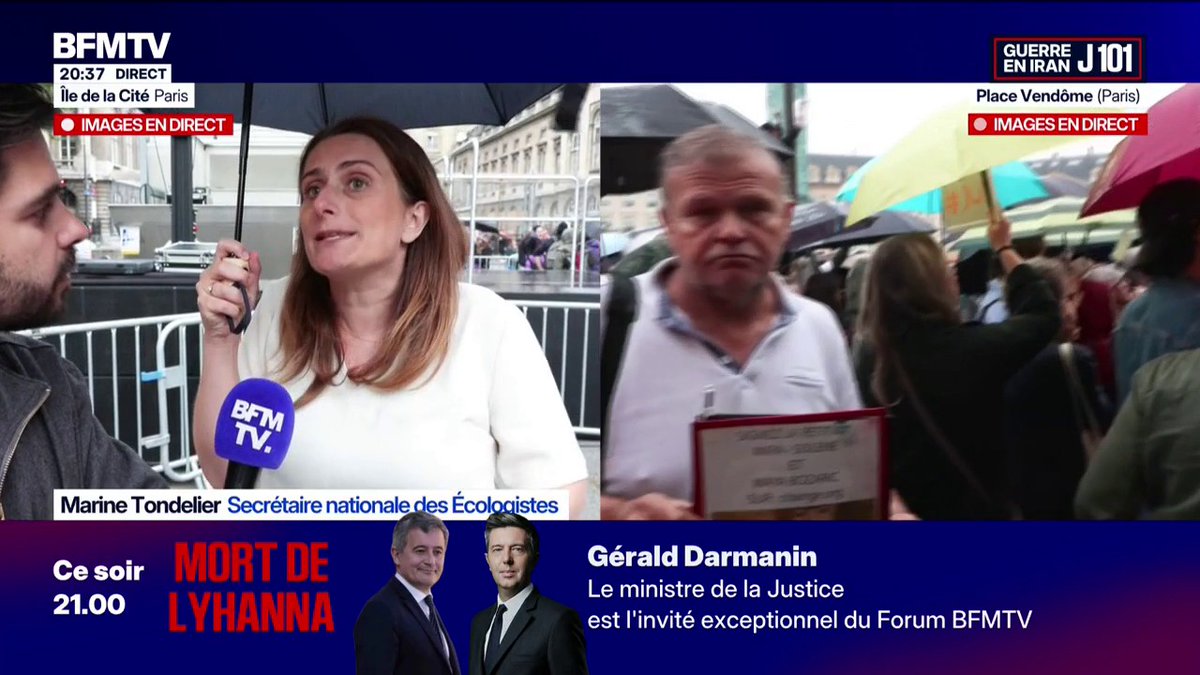 Marine Tondelier, secrétaire nationale des Écologistes, qualifie de “lâcheté absolue et d’une très forte indécence”, le fait que les responsables politiques de la justice de la police "se défaussent sur les magistrats"