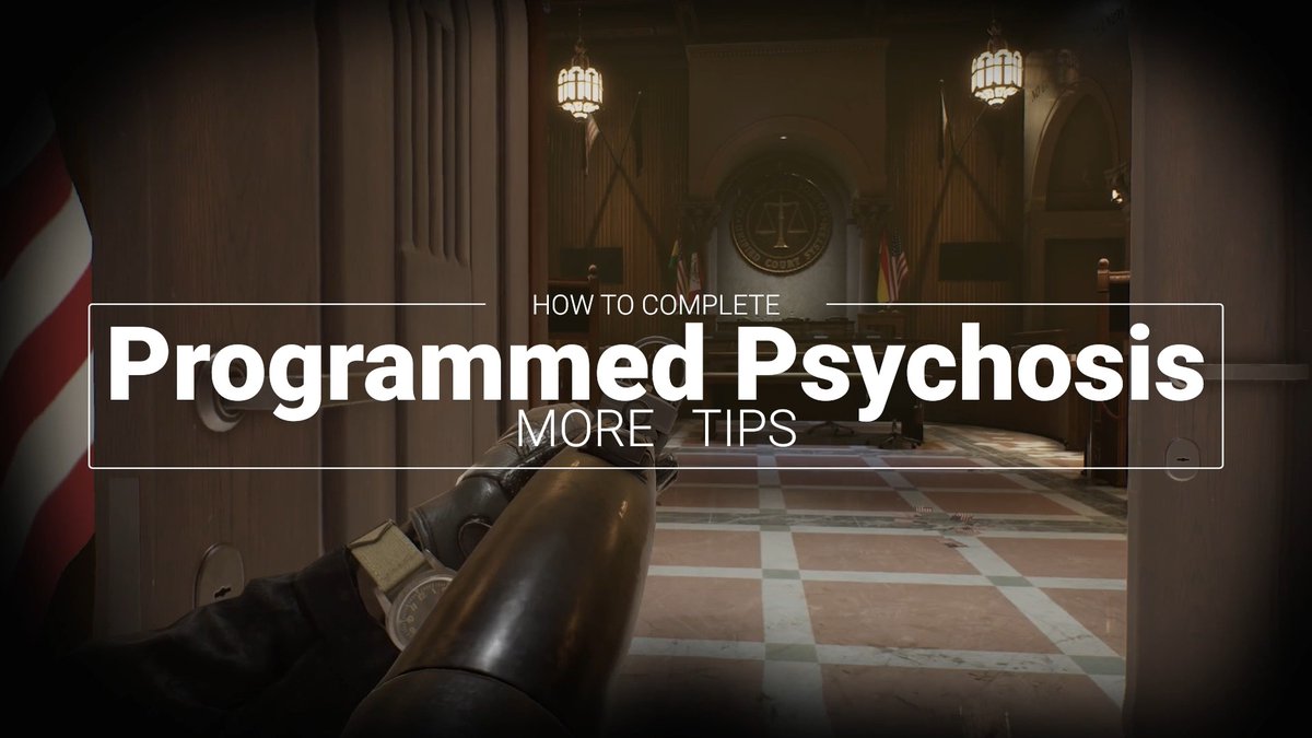 A few more tips for "Programmed Psychosis" to aid you in your fight. Deep breath, you got this.
