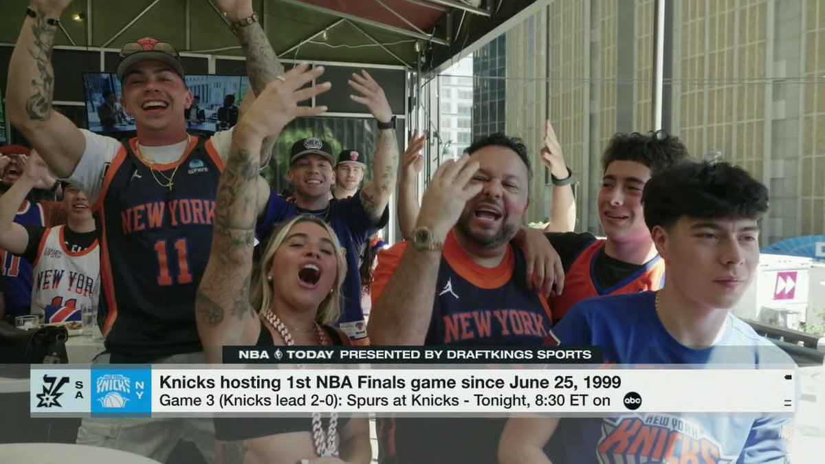 "Knicks in 4! Knicks in 4!" New York Knicks fans let it be known what their series prediction is 🤣 🗽