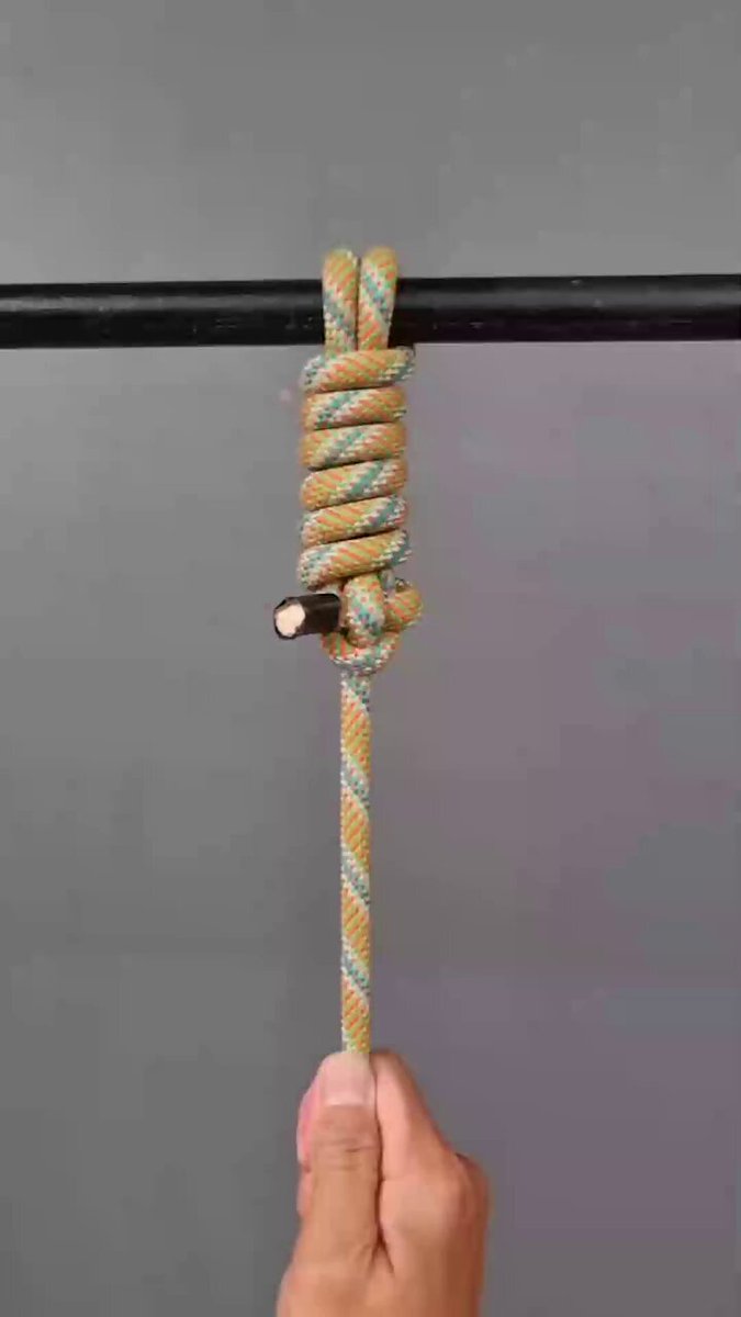 The easiest way to tie a rope