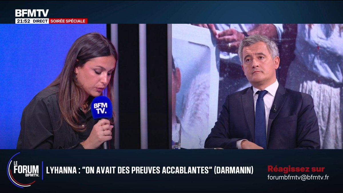 Lyhanna: "Monsieur Darmanin, vous parlez de dysfonctionnement , moi je parle de violence judiciaire", lance Laura au ministre de la Justice #ForumBFMTV