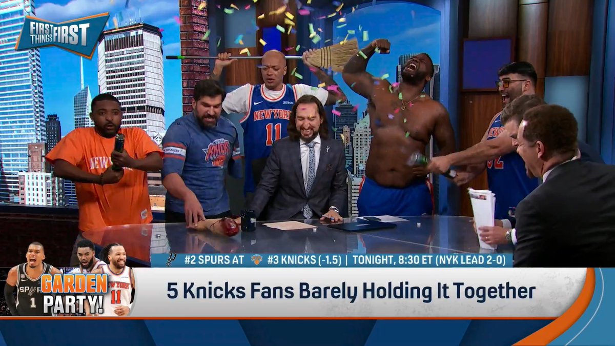 To capture the spirit of the city, we brought in 5 Knicks fans barely holding it together. nick wright | Wildes | Chris Broussard