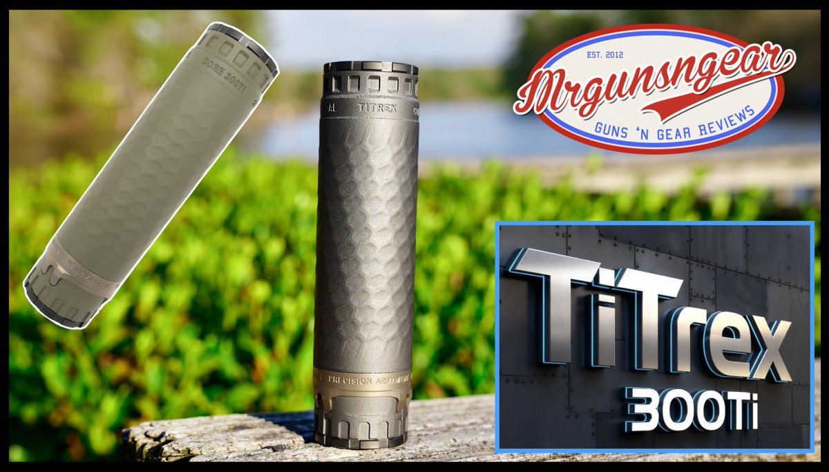 Is the lightweight 3D printed HUB compatible Precision Armament TiTrex 300Ti the quietest 30 cal silencer I've tested? One way to find out - full review with db data below 😎🇺🇸🤫 Cheapest I know of to buy one down in the comments 👌🏽 #silencer #suppressor #300BLK #AR15 #BoltAction #TiTrex