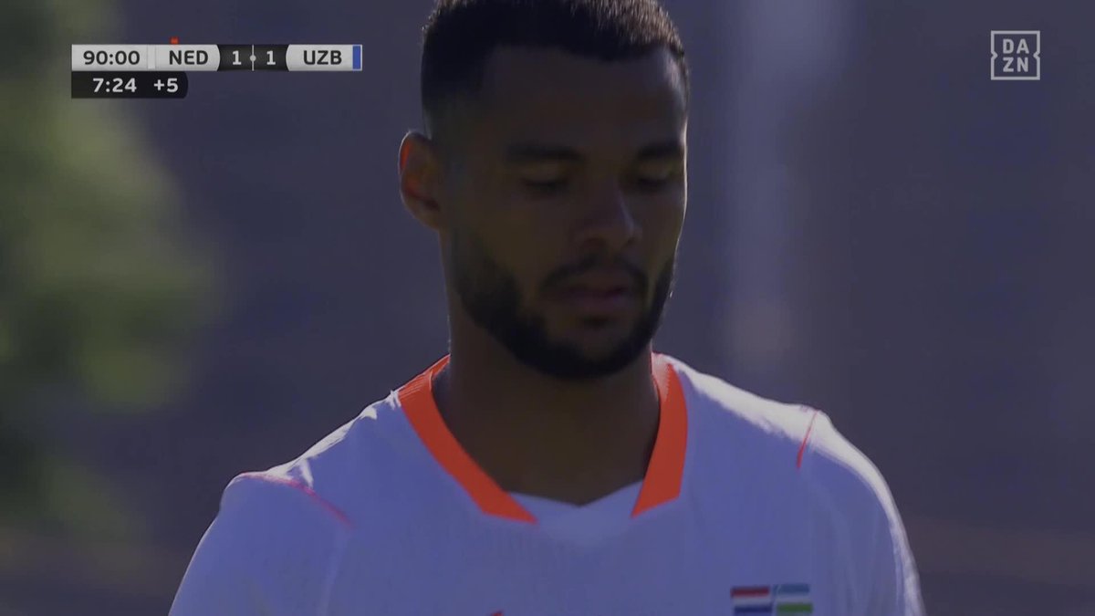 土壇場で勝ち越し弾! 試合最終盤にスコアが動きまくる 🇳🇱ガクポが本日2ゴール目 🌍国際親善試合 🆚オランダ×ウズベキスタン 📱#DAZN ライブ配信中 #FIFAワールドカップ #本気で楽しむならDAZN