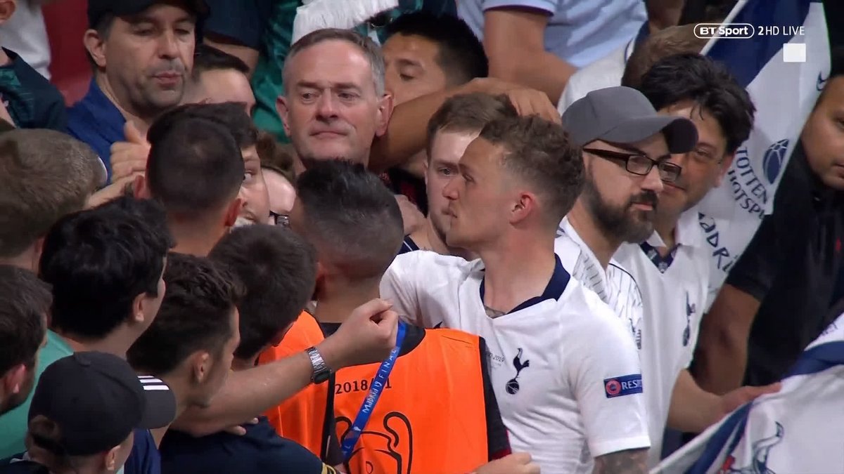 Will never forget Tripper crying with our fans after the UCL final loss Forever Spurs after that 🤍