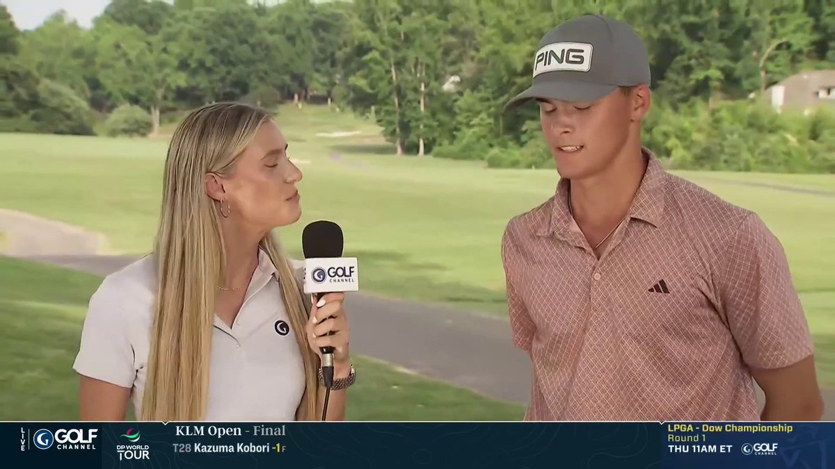 Have a day, Jackson Ormond 👏🥹 With rounds of 65-63 at Gaston CC, the 18-year-old amateur is @USOpenGolf bound for the first time