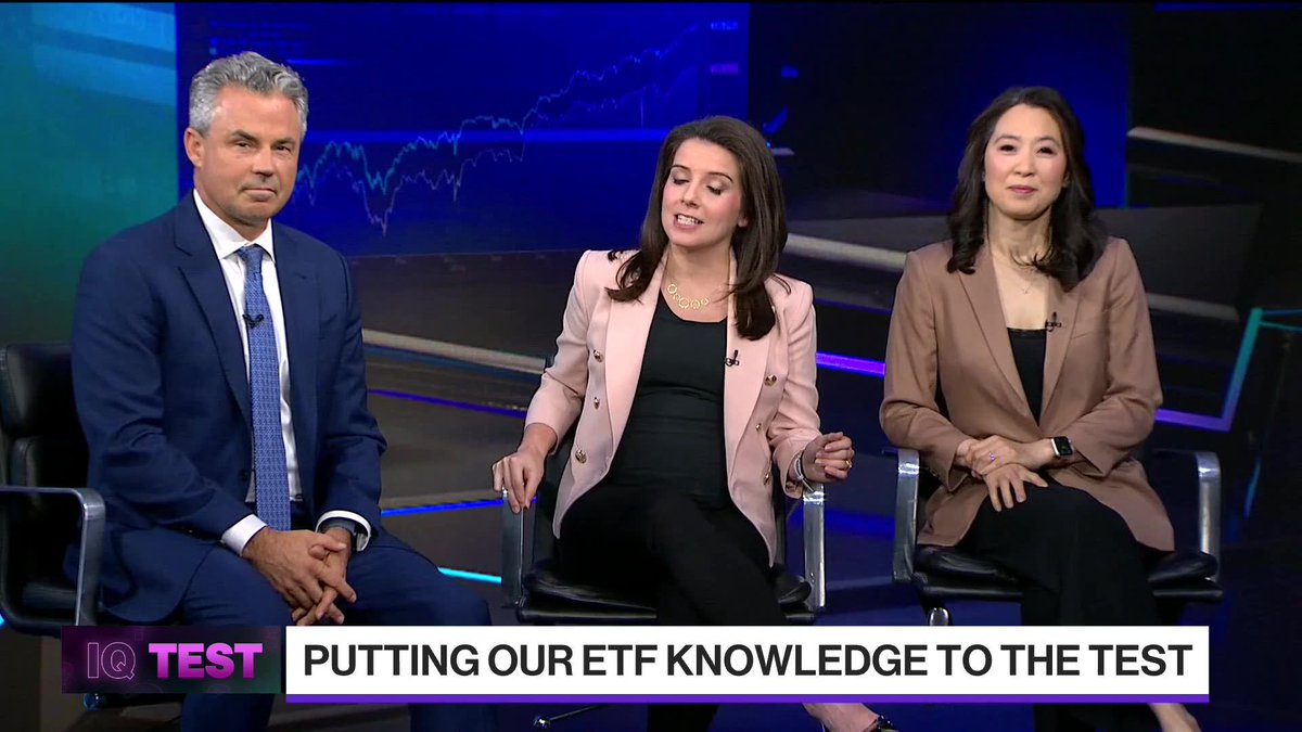 Bloomberg's Joel Weber puts @ScarletFu, Katie Greifeld, and Eric Balchunas to the test on "Bloomberg ETF IQ" in this week's edition of "IQ Test"