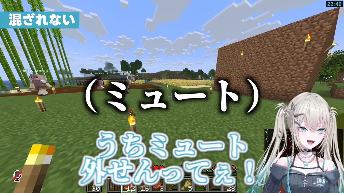 Rei7さんのあらなみマイクラ初日、全然輪に入れない時のリアクションが面白過ぎて最初笑ってたけど、普通に新波学園があったか過ぎて泣いてしまった #あらなみマイクラ