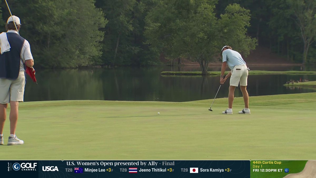 BIRDIE TO GET INTO THE @USOpenGolf 🔥😤 Jackson Van Paris with a clutch roll to finish 65-64 and secure one of the five qualifying spots in Gastonia Golf Channel | Titleist