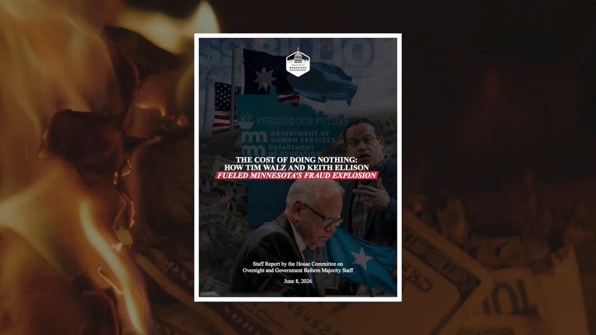 Tim Walz and Keith Ellison knew about the widespread fraud in Minnesota for YEARS and did NOTHING about it. We interviewed state employees. We found the truth. BILLIONS lost to fraud. Watch this BOMBSHELL video laying out what we discovered in our new report. 👇🏻