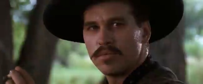 When someone at a convention asked if Val Kilmer was difficult to work with, Michael Biehn said, “I don’t know.” Then paused and added, “I never met Val Kilmer while filming Tombstone (1993). I only met Doc Holliday.” That’s how perfectly cast he was.