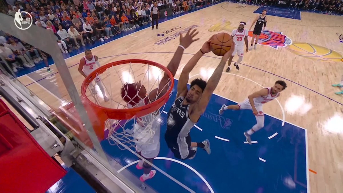 The rookie 😮 Dylan Harper showing out in the NBA Finals!