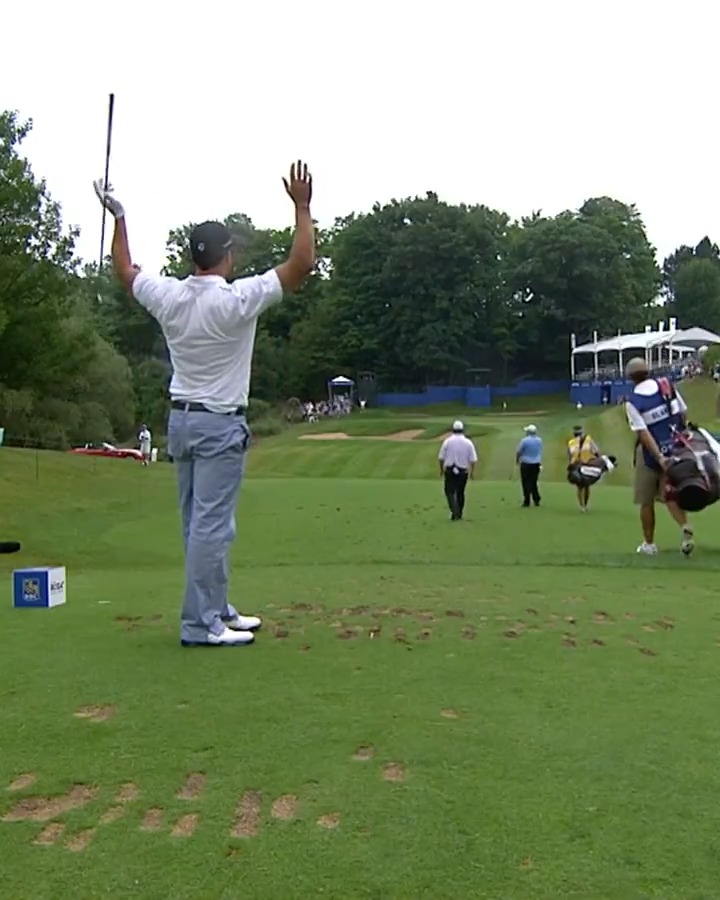 Leif Olson hitting his ball off his playing partner for a hole-in-one and a new car is one of the luckiest aces of all time.