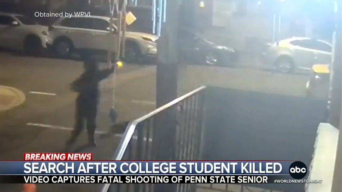 Disturbing surveillance video captured the moment authorities say Penn State senior Billy Schmidt was shot and killed just steps from his home in Philadelphia. Pierre Thomas has more as his family speaks out about the devastating loss.