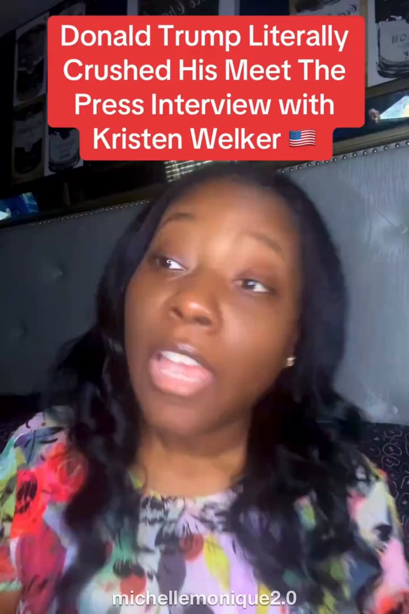 “Donald Trump, baby. That walk off was epic. And that mic drop, baby. That’s something that we will probably never be able to witness in history ever again. When I say that you literally crushed that interview with Kristen Welker. You did the damn thing.” Americans don’t like seeing Trump disrespected and love how he handled it 🔥👇🏼