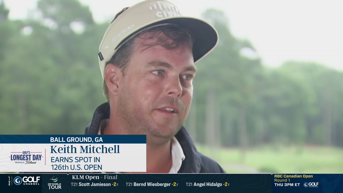 "I probably have three or four flights booked right now." 🤣 Keith Mitchell's travel plans were very much in-flux while he was waiting through the delay to see if he qualified