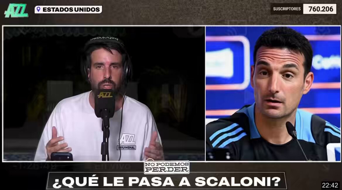 🔥💣”DALE HERMANO, ¿QUÉ TE PASA?” - Flavio Azzaro cuestionó a Lionel Scaloni porque se muestra preocupado constantemente