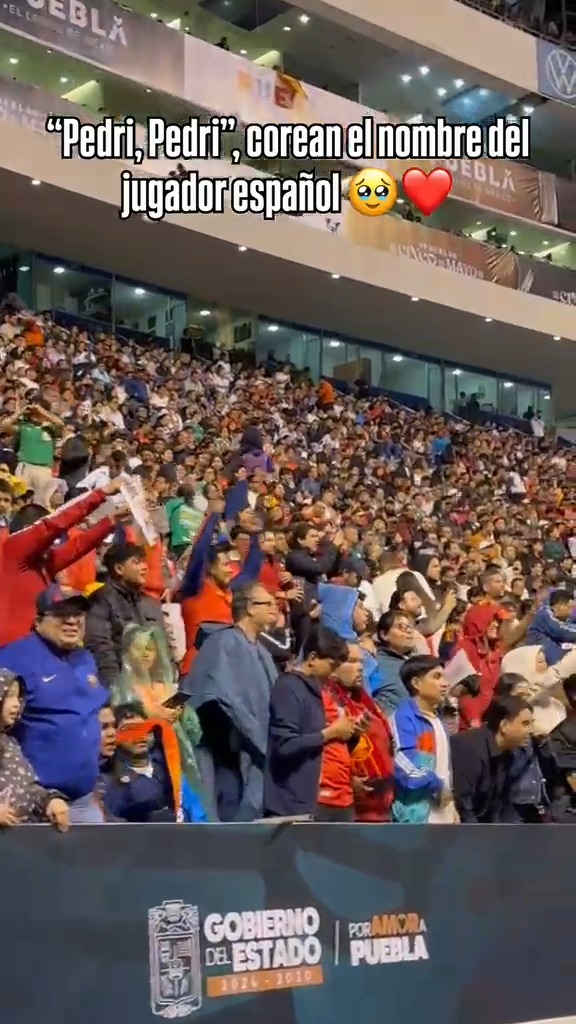 Pedri anota el segundo de España y el Estadio Cuauhtémoc se rinde ante el jugador español 🤩🙌 Disfruta el juego en #DisneyPlus Premium, ESPN y por nuestro canal de YouTube.