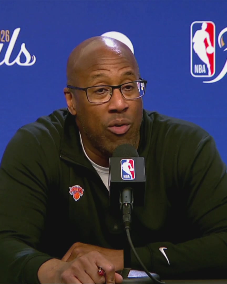 "Offensively, we were about as stagnant as I've seen us all year, which helped with the 13 turnovers." Mike Brown talks about the Knicks being stagnant offensively and their turnover issues tonight: