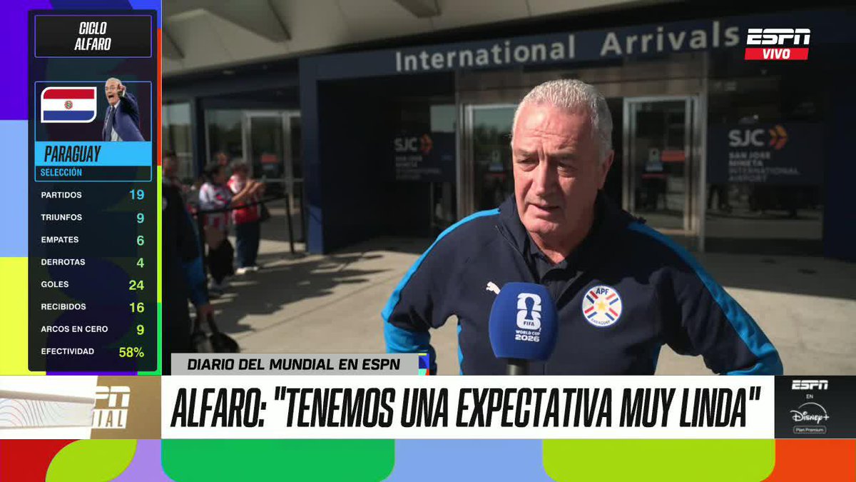 "TENEMOS ILUSIONES MUY FUERTES PARA TRATAR DE HACER EL BUEN MUNDIAL QUE PARAGUAY ESPERA". Gustavo Alfaro palpita el debut ante Estados Unidos ⚡ #ESPNMundial