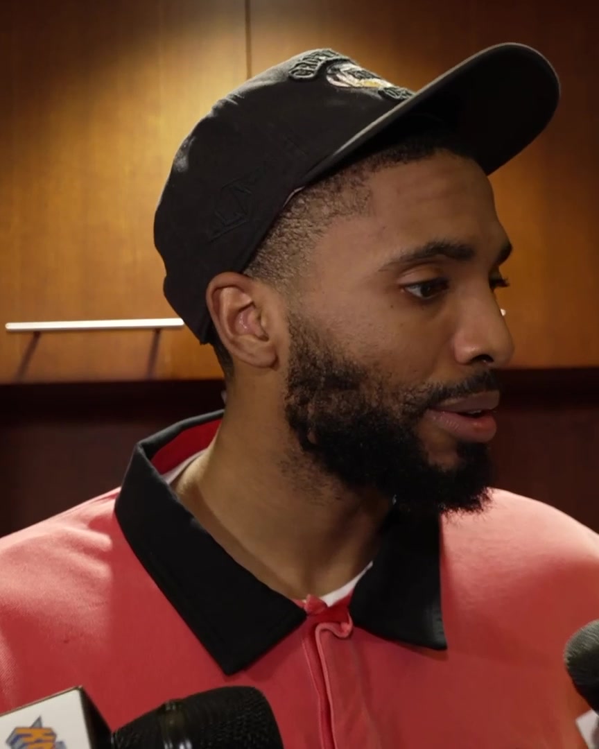 "We're fine, we'll be alright, regroup tomorrow.. be ready on Wednesday" Mikal Bridges' response to the Knicks dealing with a loss for the first time in over a month: