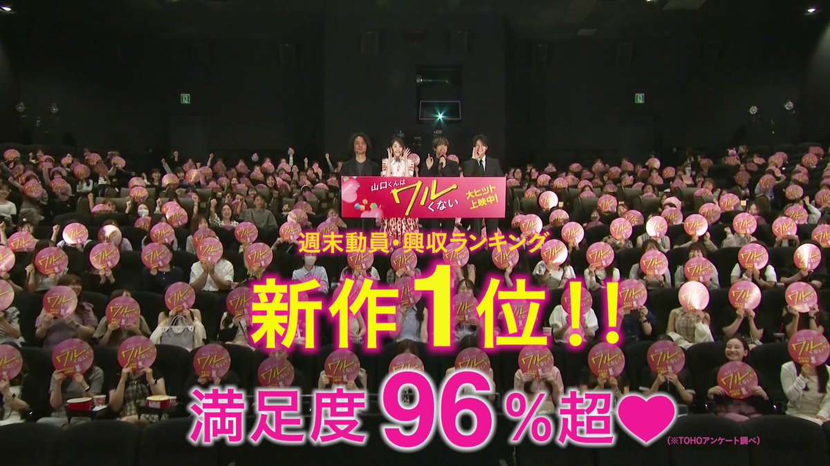 \週末動員・興収新作1位👑/ \驚異の満足度96%超え💖/ とにかくメロすぎる💘 日本中が山口くんのギャップに夢中💕 #映画山口くん 大ヒット上映中🎬 お近くの劇場をチェック☟