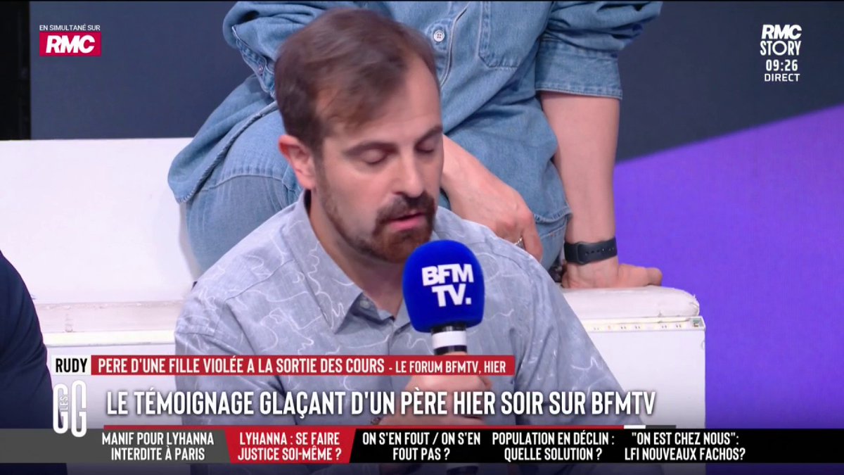 🪧Manif en soutien à Lyhanna interdite à Paris. 🗣️ Didier Giraud : "C'est symptomatique de la macronie. Faible avec les forts, fort avec les faibles. Les pseudos-supporters du PSG, on les laisse casser par peur des bavures. Mais là, aucun risque, donc on réprime." #GGRMC