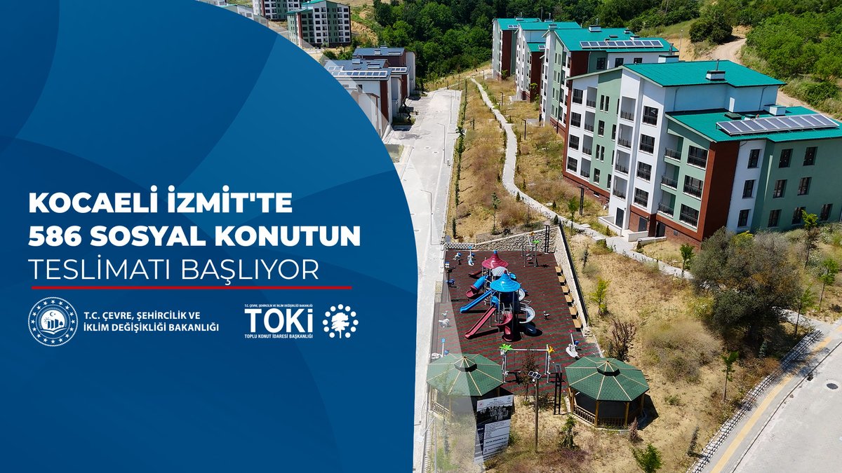 🏘️ Kocaeli İzmit Sekbanlı-Sepetçi mh. 3. Bölge 2. Etap'ta 5️⃣8️⃣6️⃣ sosyal konut inşa ettik. 🗓️ 1️⃣0️⃣ Haziran - 0️⃣7️⃣ Temmuz 2️⃣0️⃣2️⃣6️⃣ tarihleri arasında hak sahiplerine teslim edilecek. 🍀 Dinlenme, spor, oyun ve yeşil alanları barındıran bu projeyle vatandaşlarımız yeni bir yaşam alanına kavuştu. 📌 Teslim programı için👇