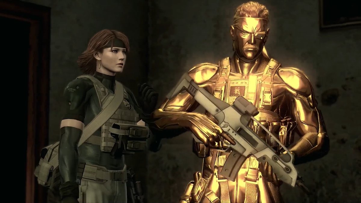 【セーブデータ特典紹介】 🐍ゴールドカムフラージュ🐍 同一のアカウントに #MGSVol1 に含まれるタイトルのセーブデータを保有していると、 METAL GEAR SOLID 4 GUNS OF THE PATRIOTS(MASTER COLLECTION版)にて使用できるカムフラージュが入手できます! ▼詳細はこちら▼