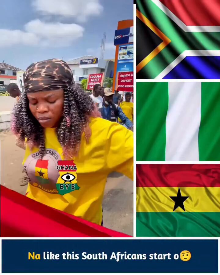 " Nigerians must go, they must leave Ghana" - Ghanaians protest as they want Nigerians to leave their country