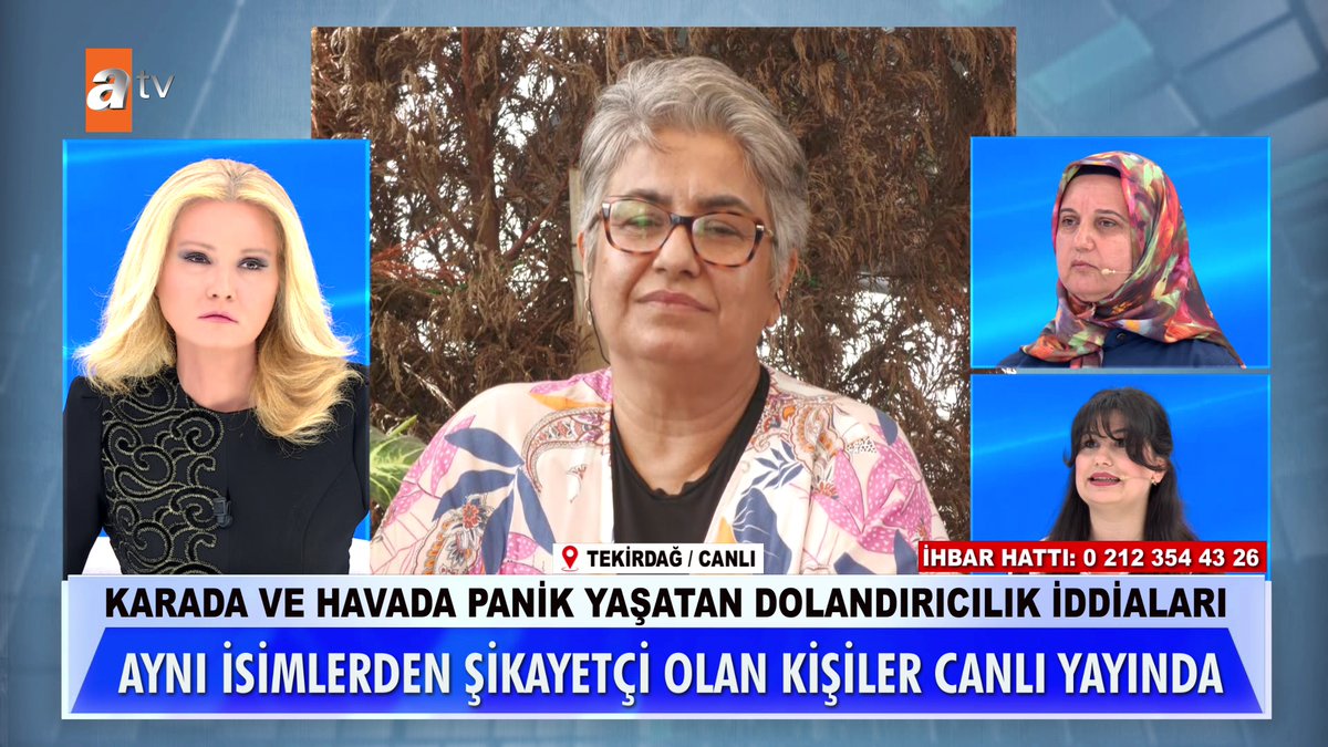 Aynı isimden şikayetçi olan kişiler canlı yayında... "Saplantılı düşüncelerle gözümü korkuttu" #MügeAnlıİleTatlıSert #MügeAnlı atv