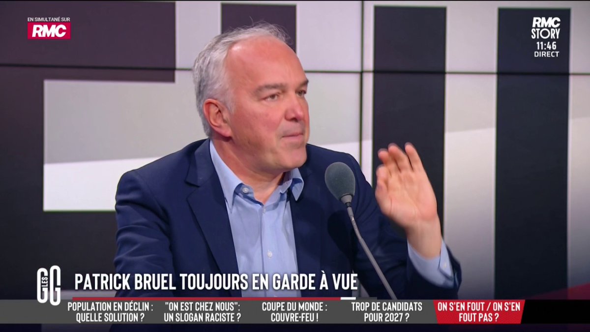 🗣️ Olivier Truchot : "J'espère qu'il n'est pas en garde à vue parce que c'est Patrick Bruel. J'espère qu'on fait pareil dans toutes les procédures. Ce serait dégueulasse pour toutes les victimes anonymes et des plaignantes inconnues." #GGRMC