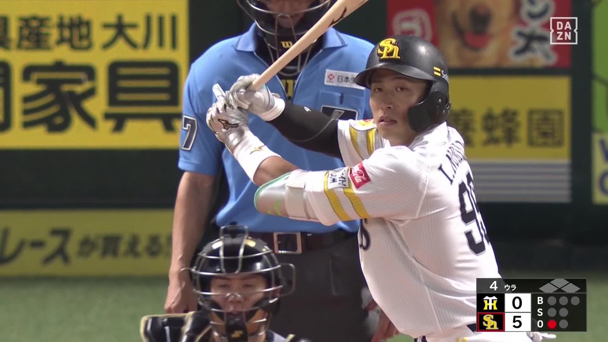 マルチホームランコンビ爆誕 今季第1号からさっそく第2号 栗原陵矢に続いて野村勇も2本塁打！ ⚾️ソフトバンク×阪神 #sbhawks #だったらDAZN
