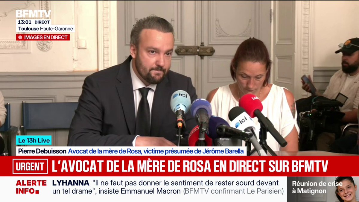 Violences sexuelles sur les enfants: "L'institution judiciaire est en train de sombrer", affirme l'avocat de la mère de Rosa, victime présumée de Jérôme Barella