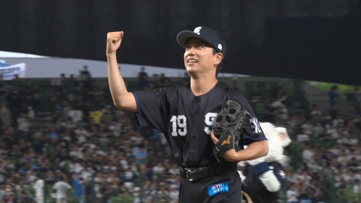 #交流戦シリーズ2026 6/9(火)のゲストとして、#山崎育三郎 さんが来場！ セレモニアルピッチなどで球場を盛り上げてくれました！ ▼全容はこちら #seibulions #打破 #圧倒的至近距離