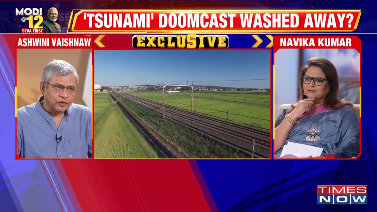Ashwini Vaishnaw Mega Exclusive India’s first bullet train to become operational by August 2027: Union Minister Ashwini Vaishnaw tells Navika Kumar