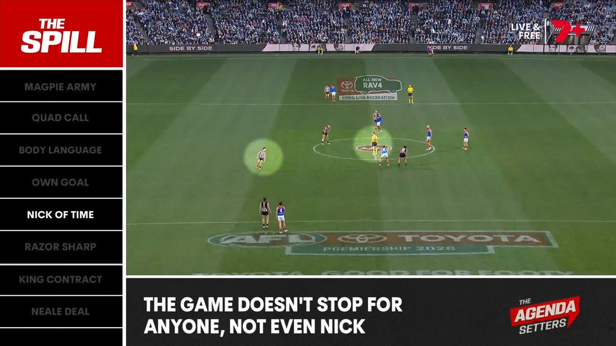"Why should the umpire say anything to Nick Daicos? Just ball it up." 🗣️ Tom Morris on the start of the second half in #AFLPiesDees