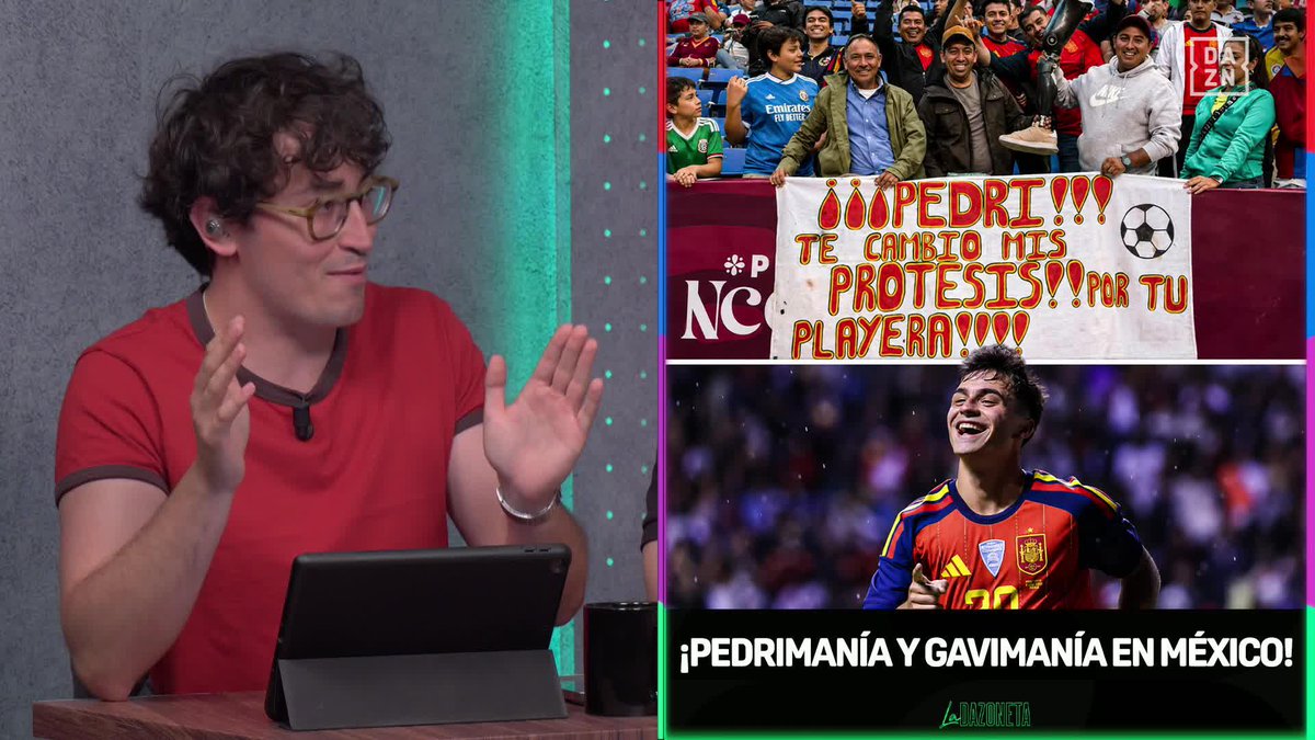 MÉXICO SUPERANDO A LA IA 😂🇲🇽 Pidiéndole a Pedri la camiseta... ¡A CAMBIO DE UNA PRÓTESIS! 😆 #LADAZONETA