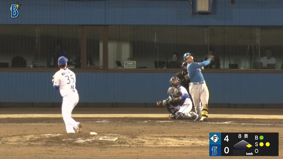 豪快一閃 高卒3年目・明瀬諒介 外国人ばりのフルスイング 確信の5号ホームラン ⚾️DeNA×日本ハム(ファーム) #イージースポーツ #lovefighters #だったらDAZN