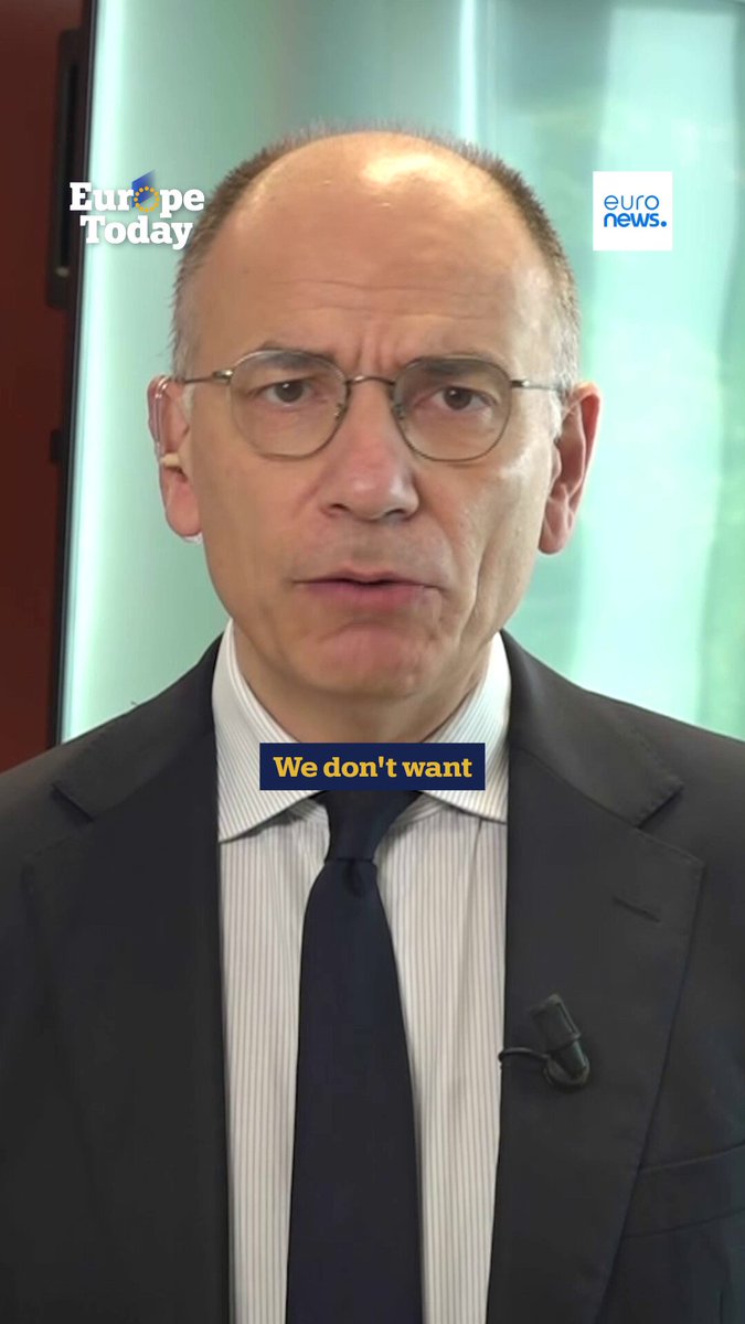 "We don't want to be a colony of the US or China - we want to be Europeans." Former Italian PM Enrico Letta tells #EuropeToday that there is a world beyond the US and China and that recent EU trade deals with global partners are proof of the bloc's "power and attractiveness."